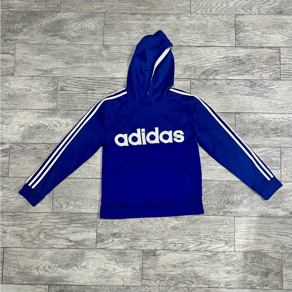 Boy Large 14/16 Adidas Blue Pulliver hoodie